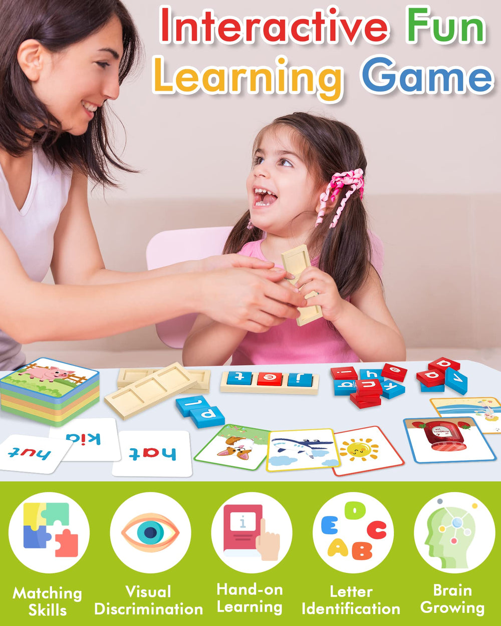 Gojmzo niño jugando con letras reforzando lectura y motricidad