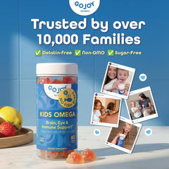 GOJOY NATURALS gomitas en mano para mostrar tamaño y porción conveniente