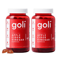 Goli front package showing bottle and label, clear product identity and convenience