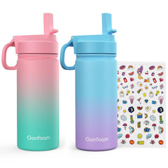Gonfoam vista frontal del pack de 2 botellas, aspecto seguro y colorido