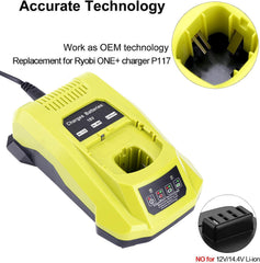 Gonocop cargador con batería Ryobi instalada para recarga segura