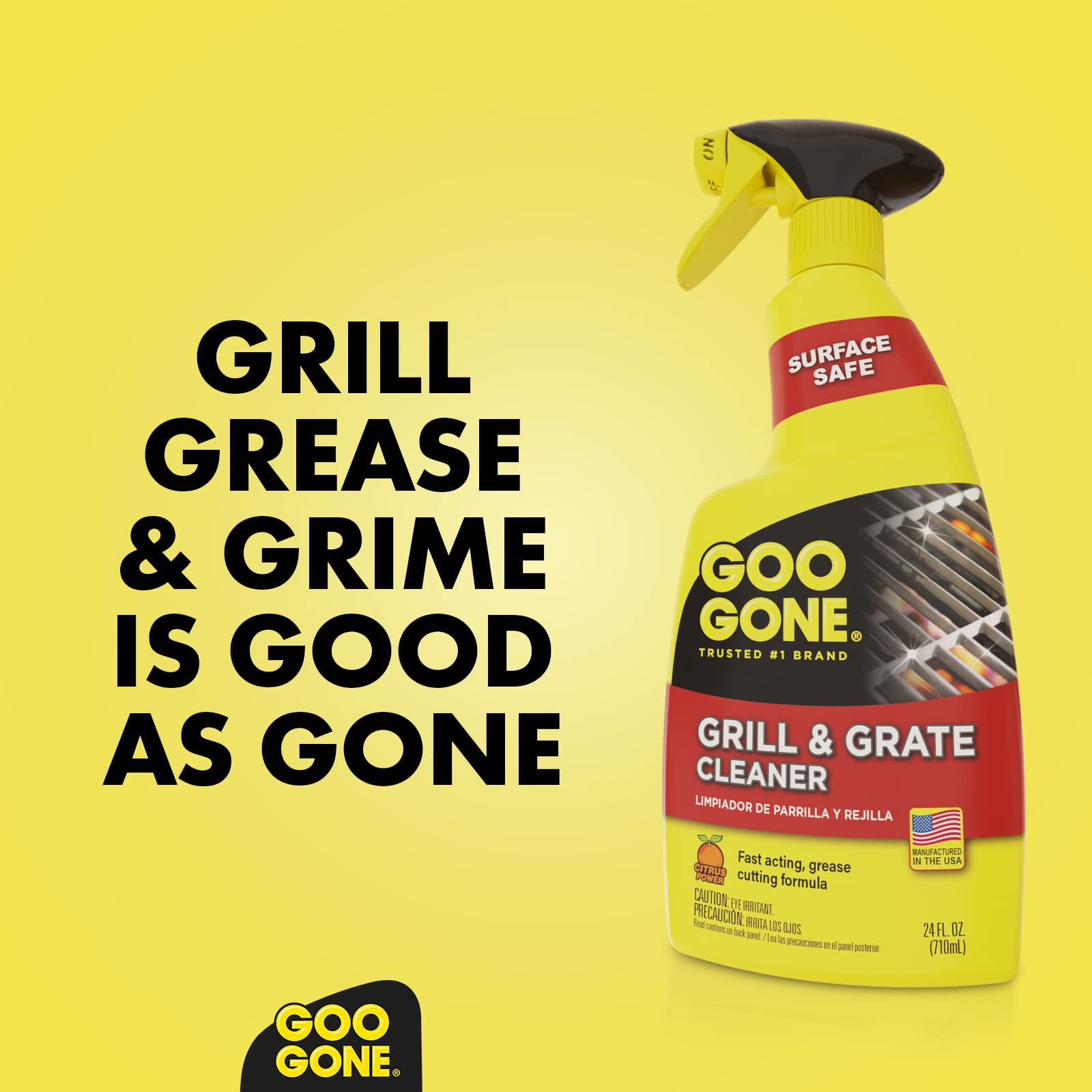 Goo Gone mostrando compatibilidad con marcas como Traeger y Weber