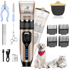 Gooad clippers front view showing ergonomic handle and professional look for comfortable grooming