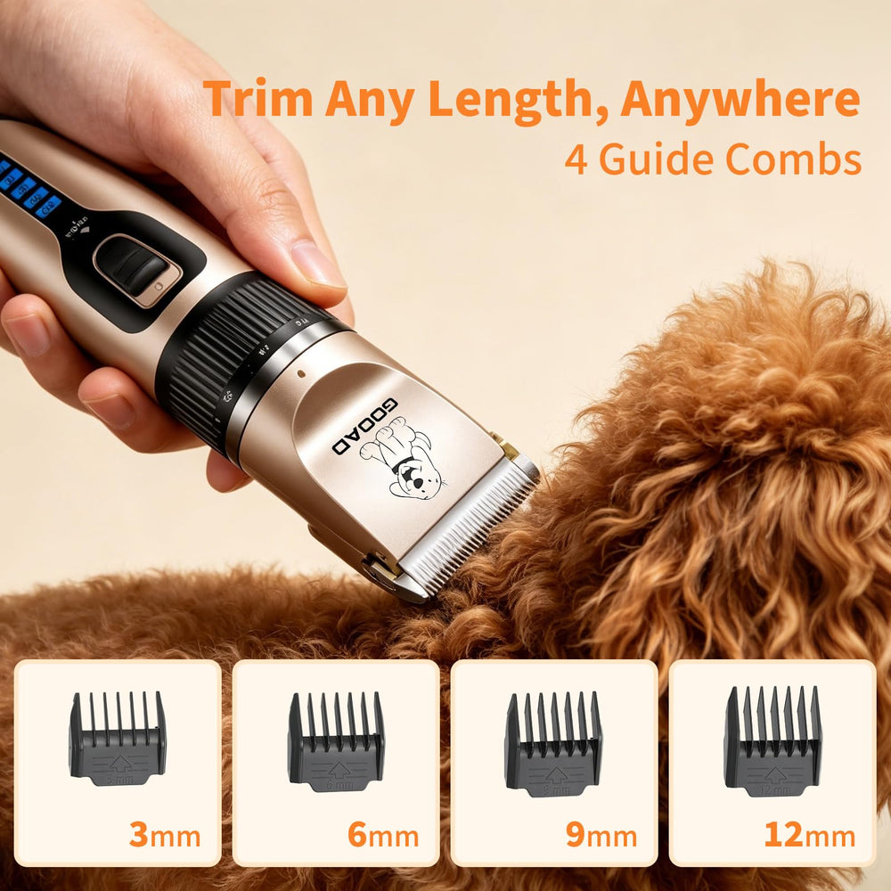 Gooad narrow blade detail for precise trimming around paws and face with safe results