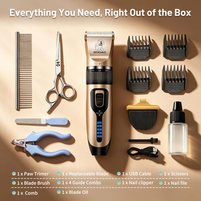 Gooad size comparison with hand showing compact cordless design for easy handling