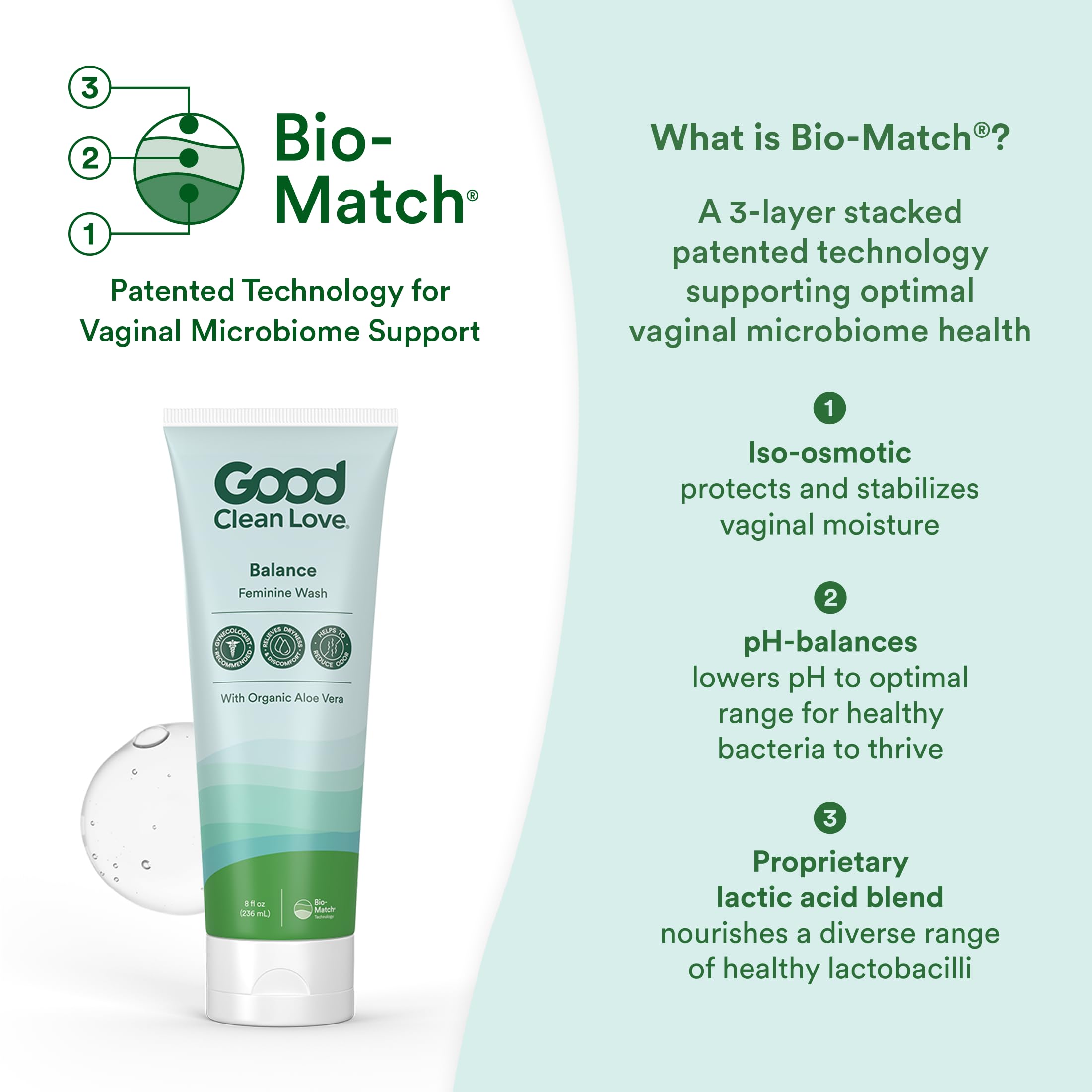 Good Clean Love envase de 8 oz en paquete de dos para ahorro