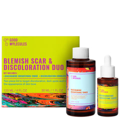 Good Molecules frontal del dúo mostrando envases y beneficios visuales