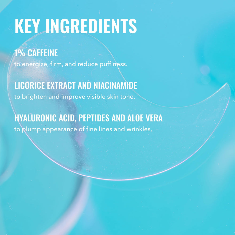 Good Molecules parche aplicado en contorno de ojos para descongestionar