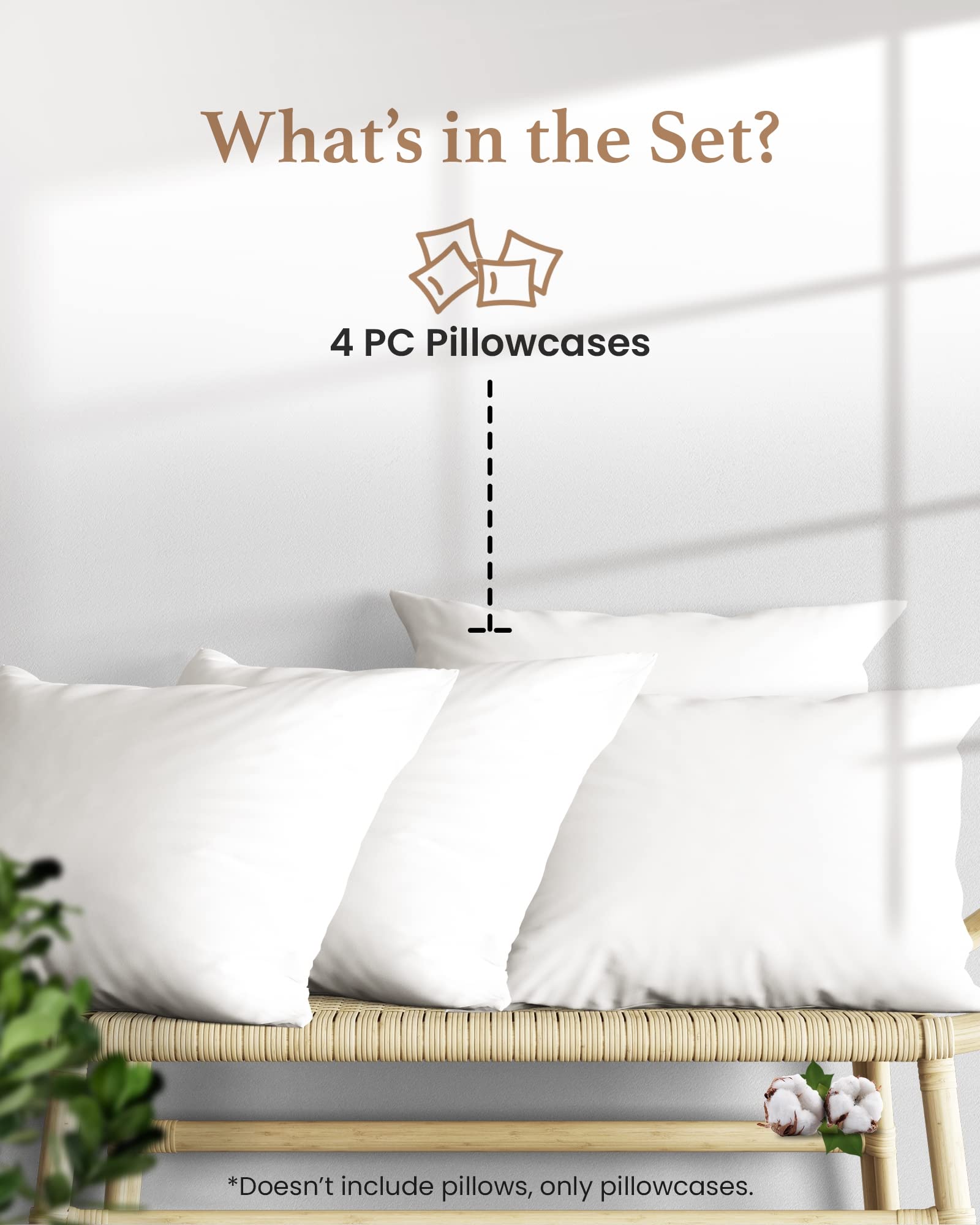 Good Sleep Bedding close-up sateen texture, silky smooth breathable finish
