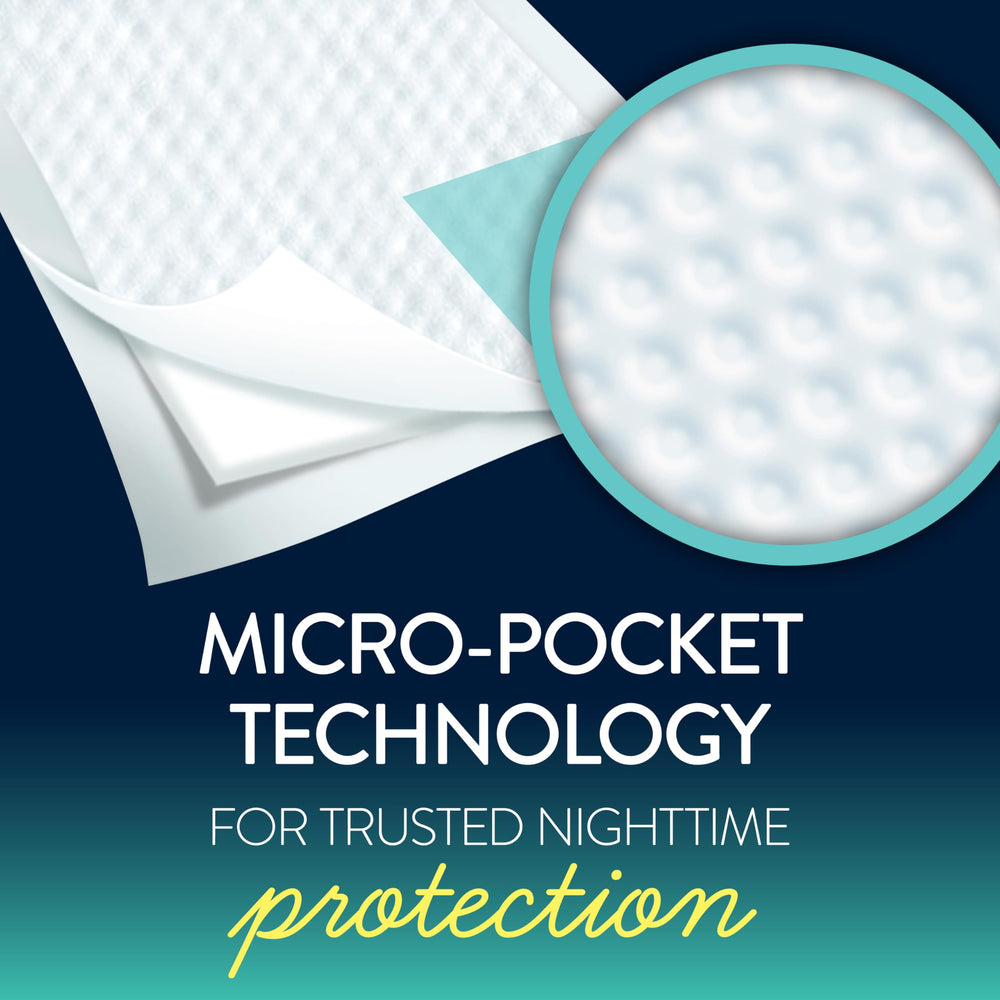 GoodNites tapete colocado en cama individual para protección nocturna completa
