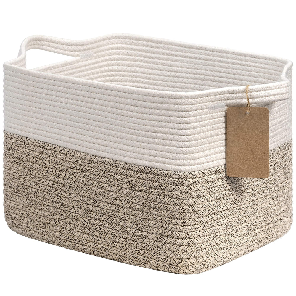 Goodpick cesta tejida frontal mostrando forma rectangular y acabado elegante