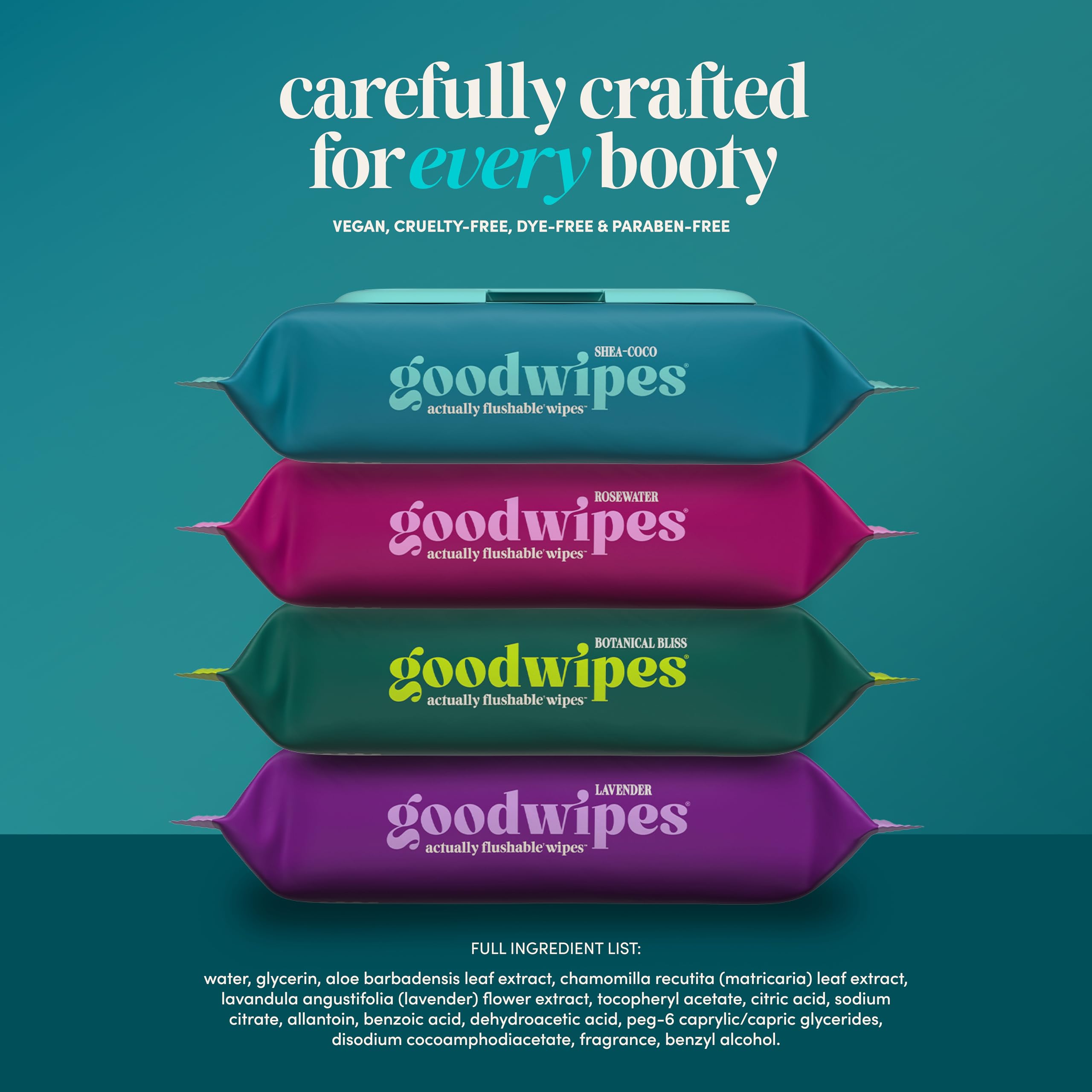 goodwipes comparación de tamaño con papel higiénico para más cobertura
