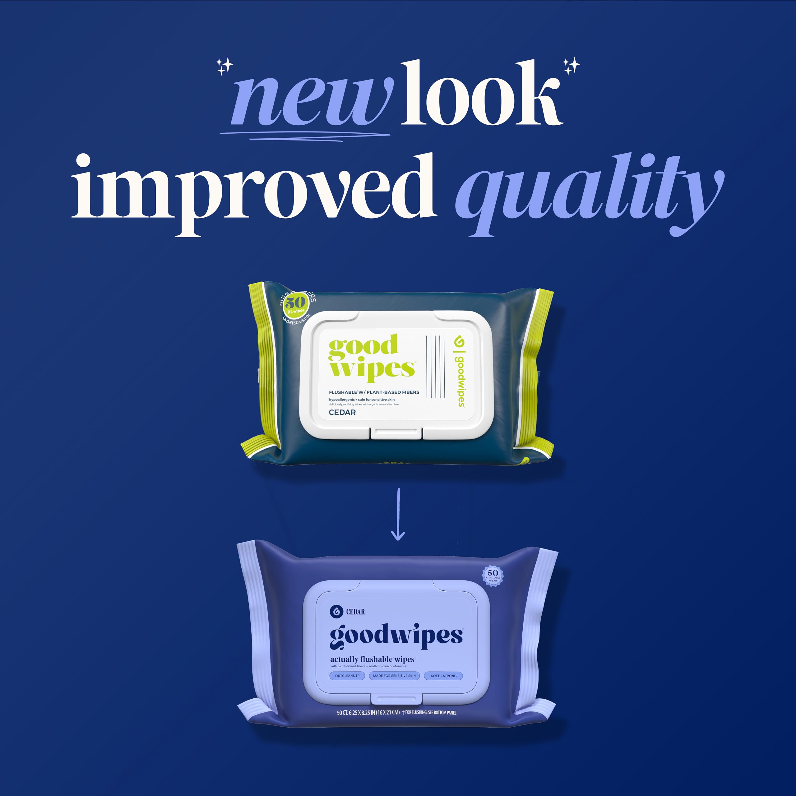 goodwipes comparación de tamaño con papel higiénico muestra ahorro