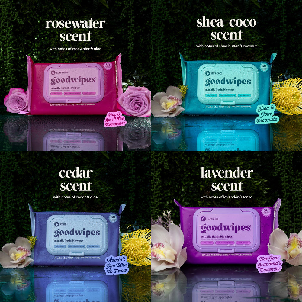 goodwipes lifestyle viajero con mochila y paquete, higiene en movimiento