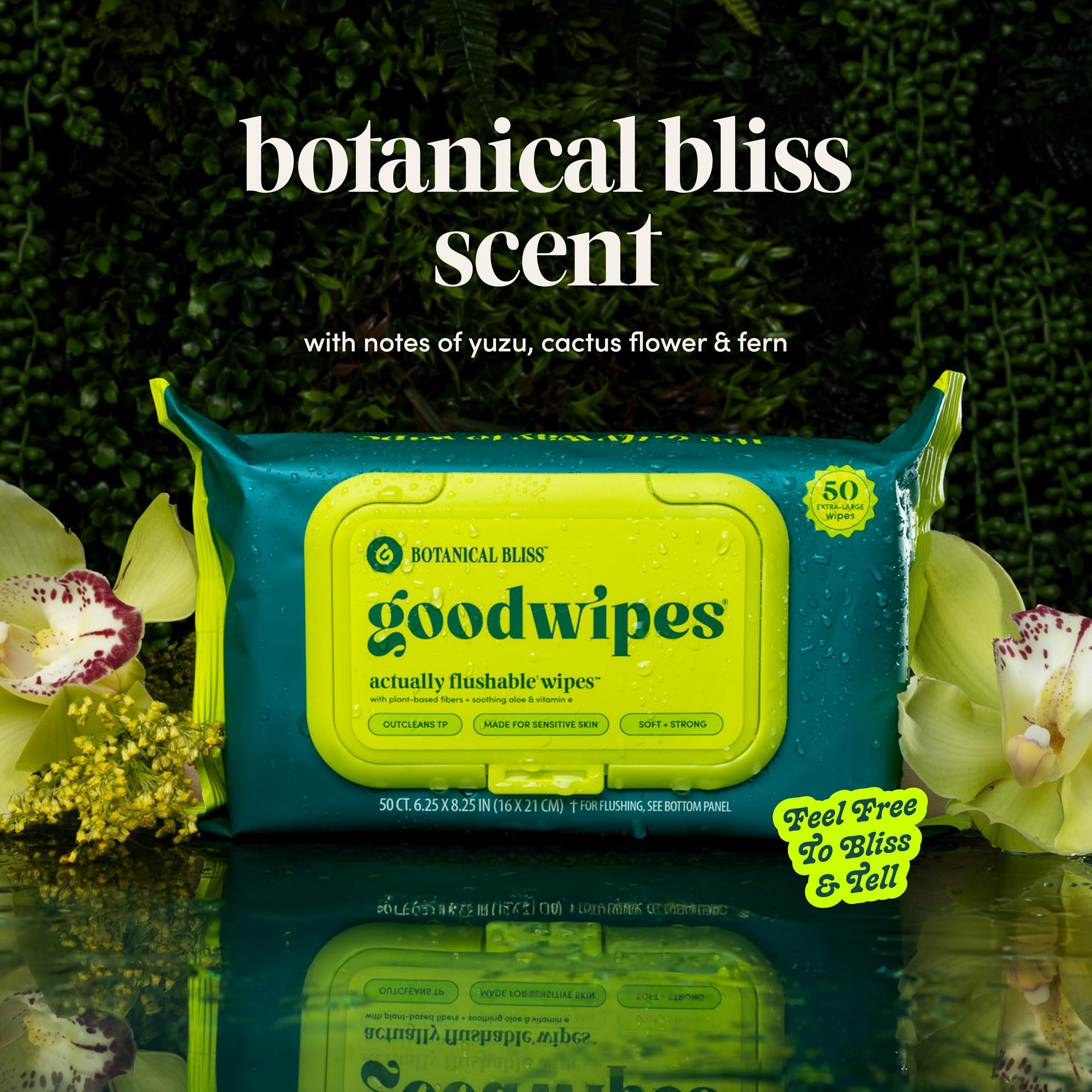 goodwipes primer plano de aloe y vitamina E ingredientes calmantes