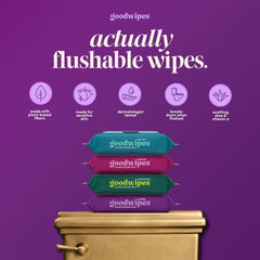 close-up de textura de toallita goodwipes que resalta suavidad y resistencia
