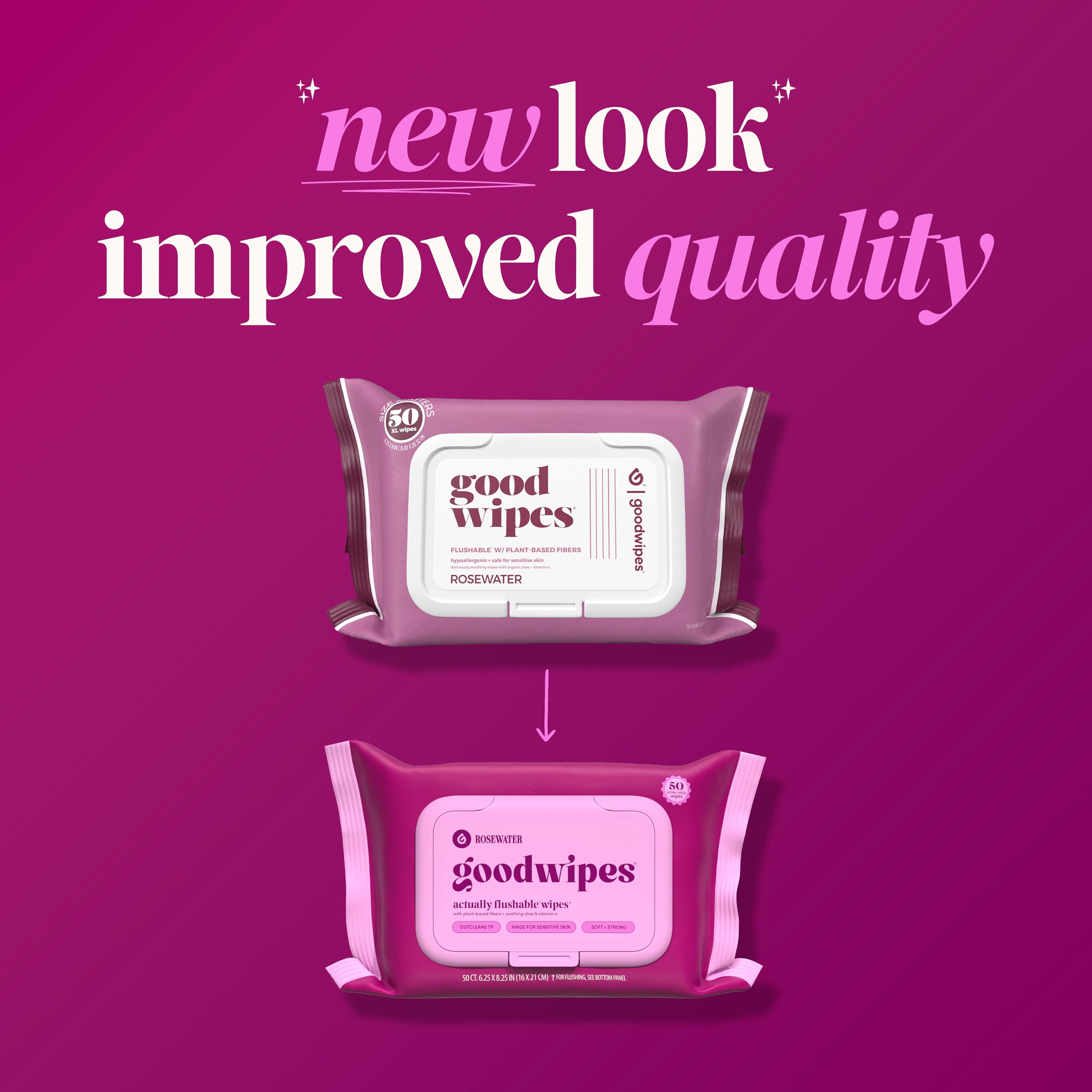 goodwipes toallita en mano demostrando resistencia y cobertura superior