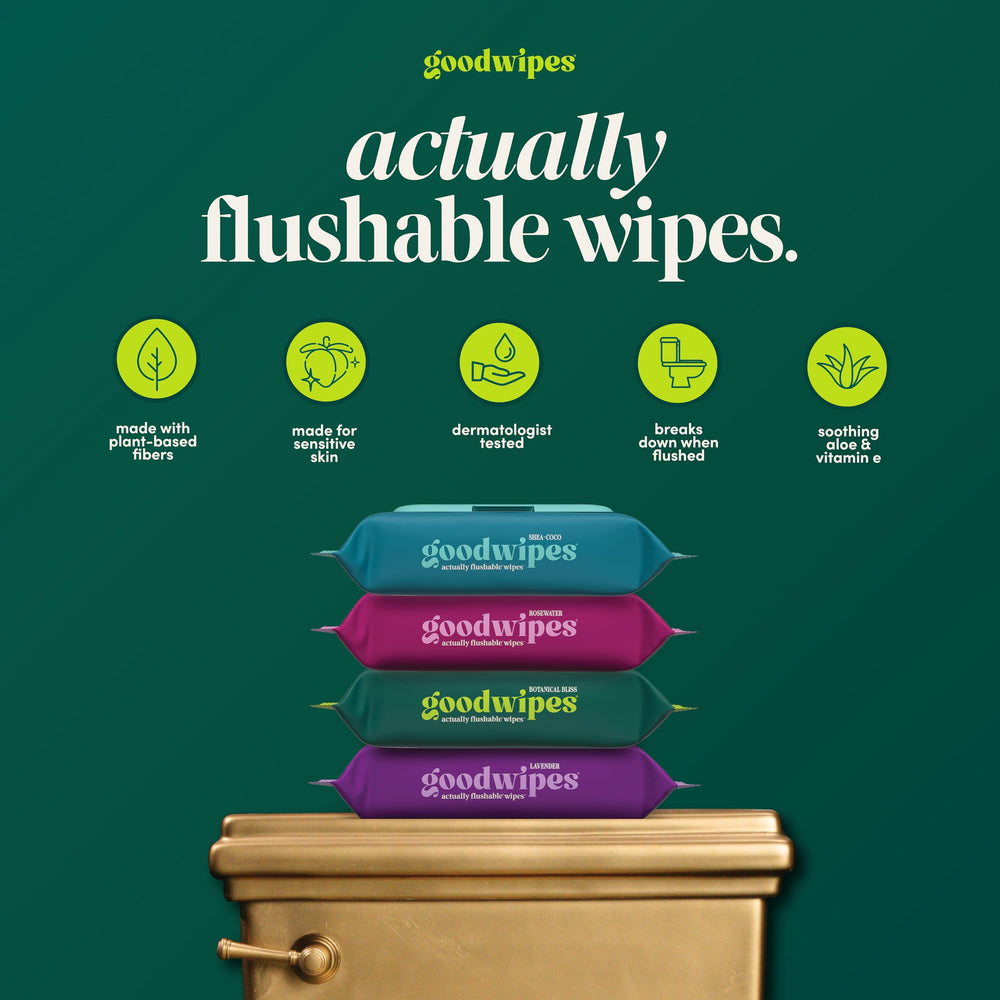 goodwipes textura de toallita a detalle, suave y resistente