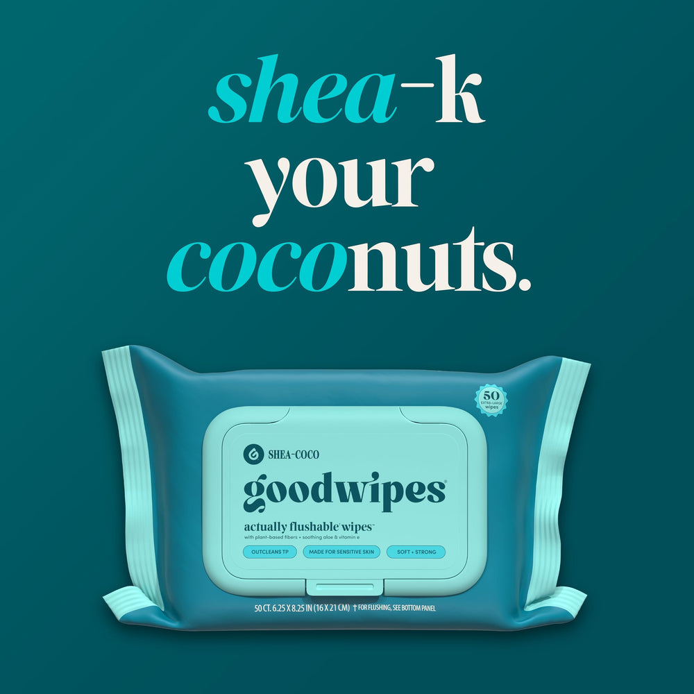 goodwipes uso en baño resaltando compatibilidad con descarga segura