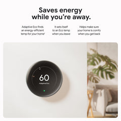 Google Nest thermostat bright display with Dynamic Farsight for easy reading across a room
