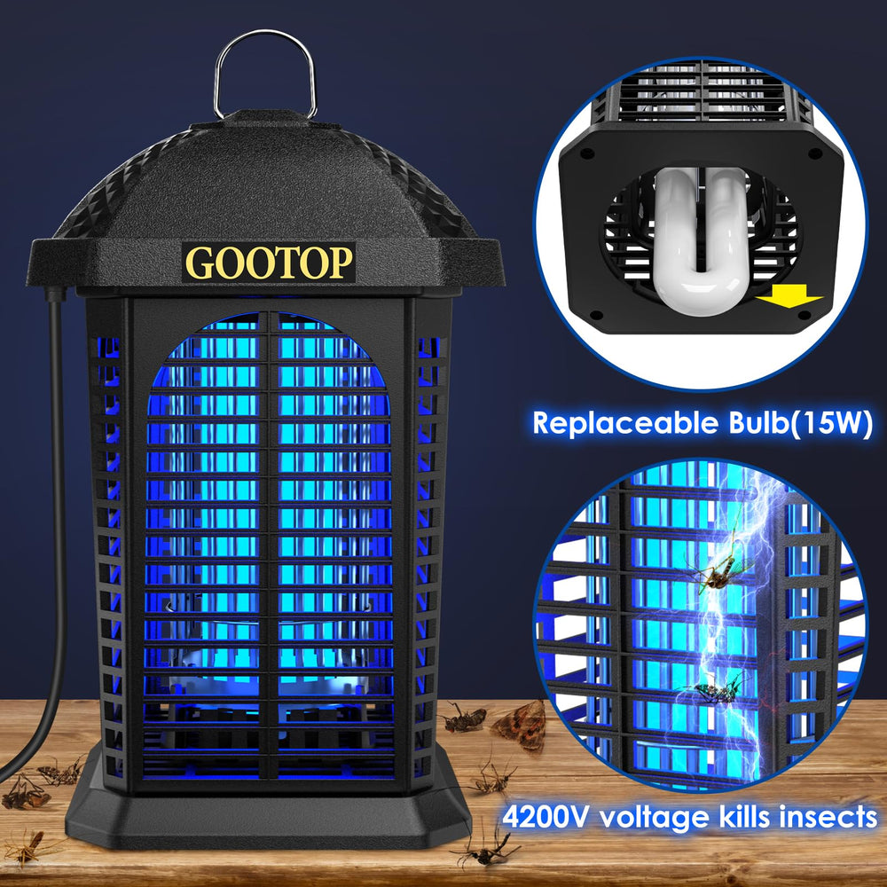 GOOTOP bandeja desmontable fácil limpieza sin contacto con insectos