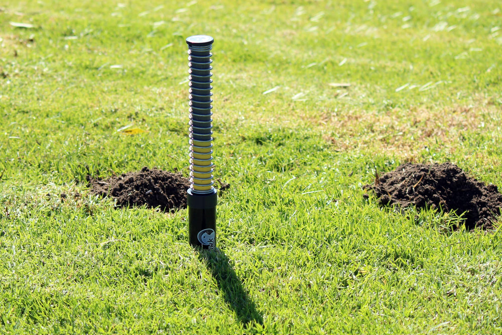 GopherHawk beside ruler showing 20-by-1.5-inch size for fitting runs