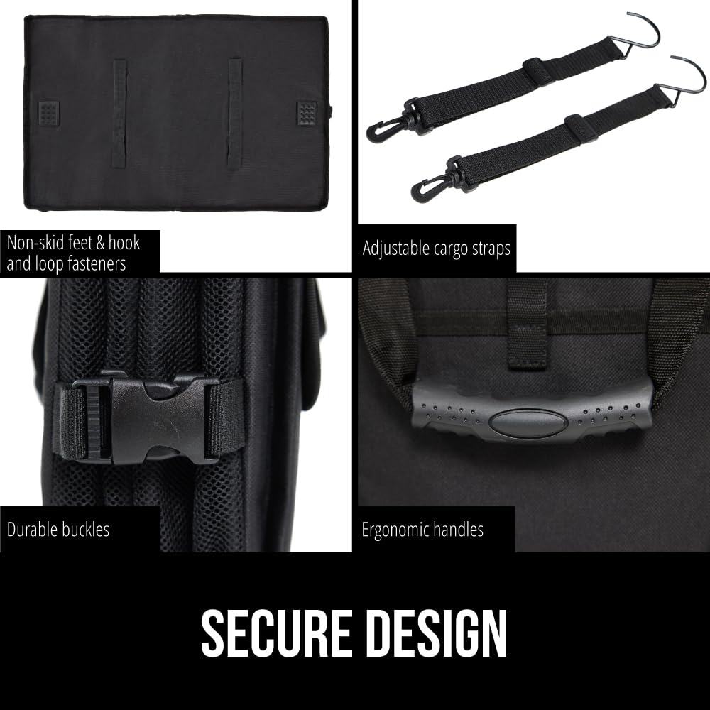 GORILLA GRIP bolsillos de malla externos para objetos pequeños y acceso rápido