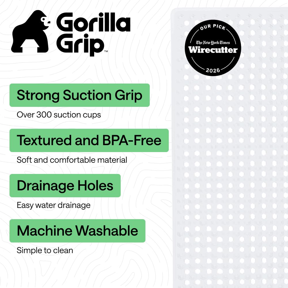 GORILLA GRIP textura superior con relieve que mejora el agarre
