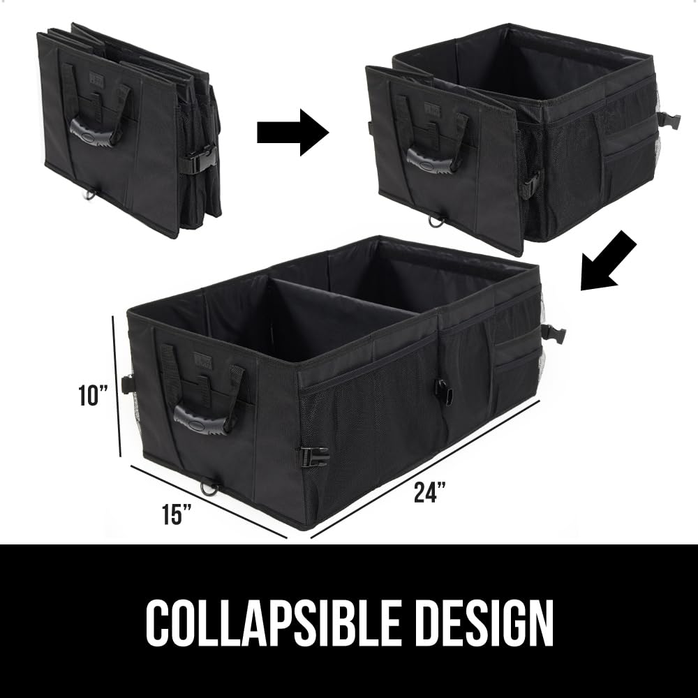 GORILLA GRIP comparación de tamaño junto a bolsas de compra para referencia visual