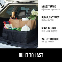 GORILLA GRIP instalado en maletero de SUV con carga organizada y segura