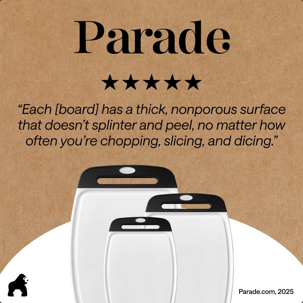 GORILLA GRIP tabla usada como tabla de charcutería para servir alimentos