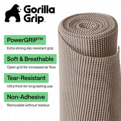 GORILLA GRIP primer plano de la textura con malla abierta y alta adherencia