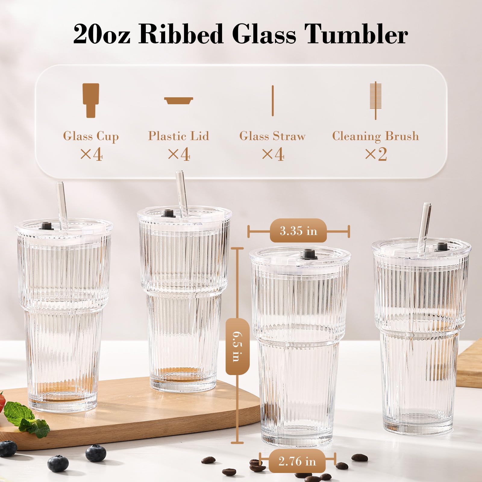 GOSCHE vaso encajado en portavasos de coche, ideal para viajar