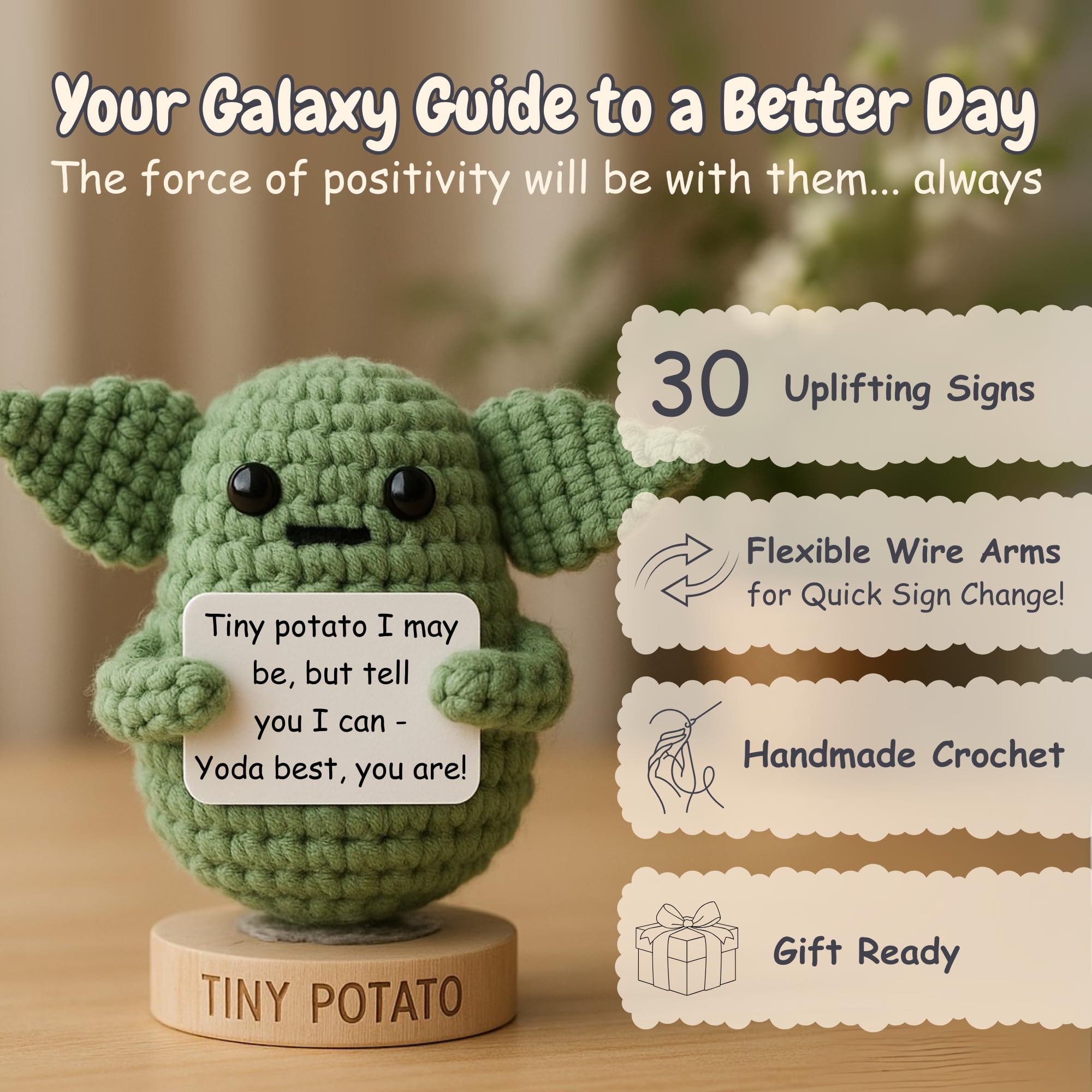Got you a little something detalle del hilo y punto crochet que resalta calidad