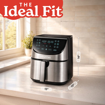 Gourmia in a kitchen setting showing stylish design and everyday usefulness