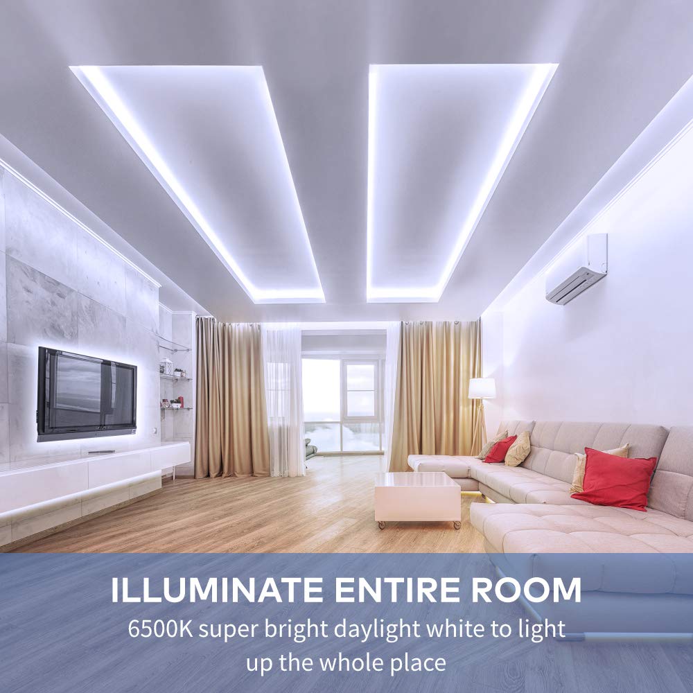 Govee primer plano de los 300 LEDs que muestra brillo uniforme y alta claridad