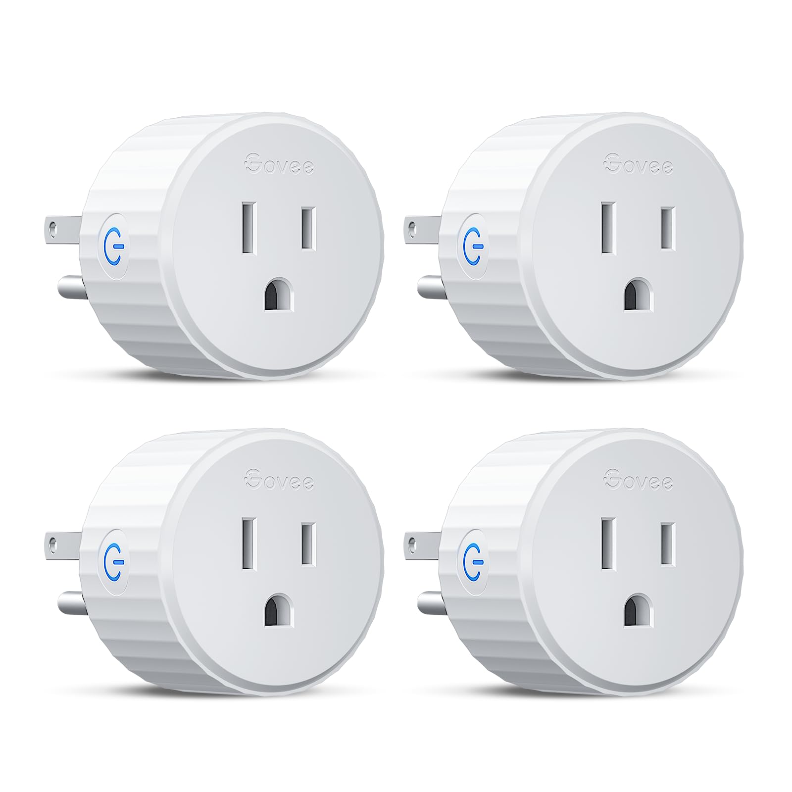 Govee enchufe frontal pack 4 mostrando los cuatro tomas para control inteligente