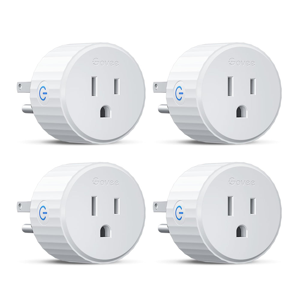 Govee enchufe frontal pack 4 mostrando los cuatro tomas para control inteligente