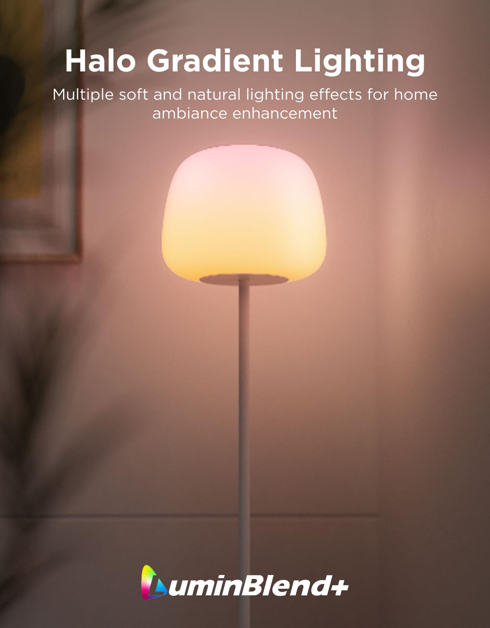 Govee close-up of soft-touch silicone shade showing even diffusion and shatter resistance benefits