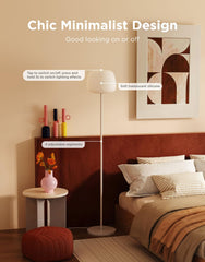 Govee lantern placed in living room corner creating depth and ambient multi-ring color for atmosphere