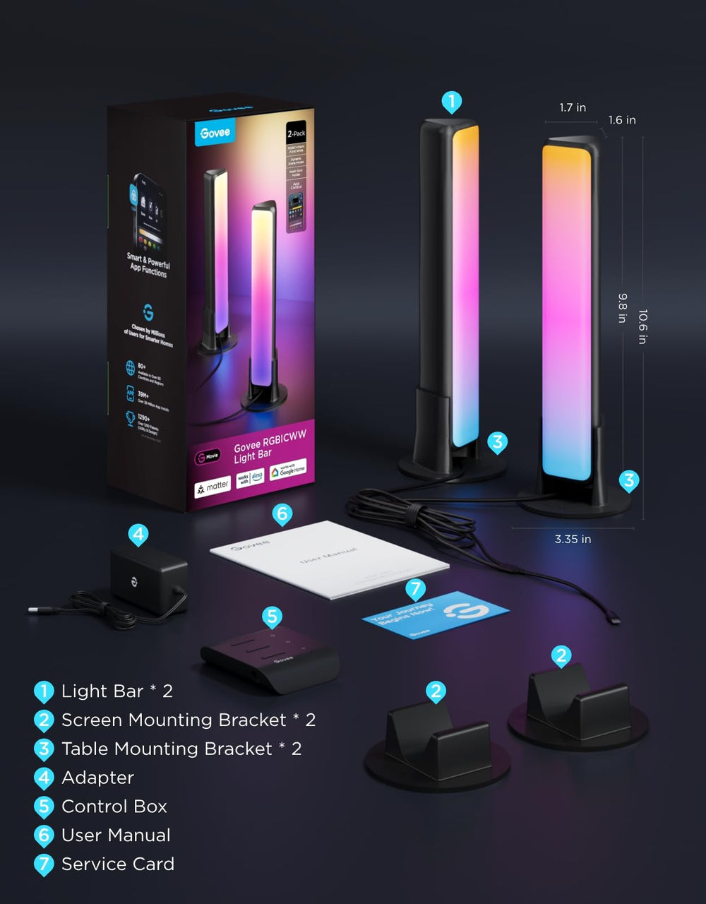Govee light bar in living room creating mood lighting and cinematic atmosphere benefit