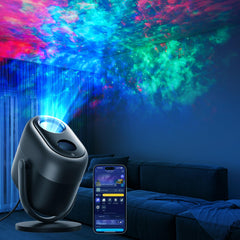 Govee front view showing nebula projector and easy placement benefit