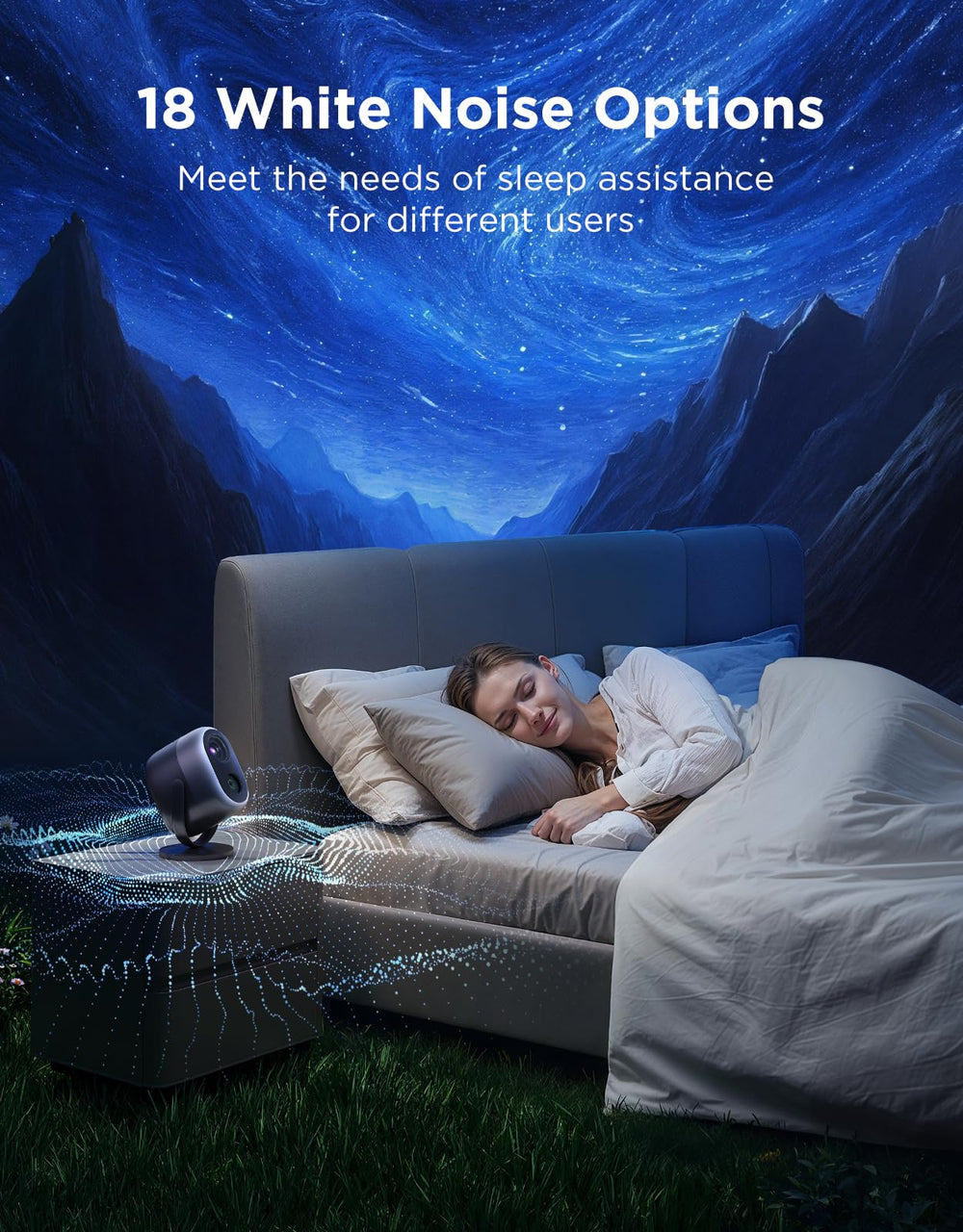 Govee unit display with sleep timer indicating restful night setup