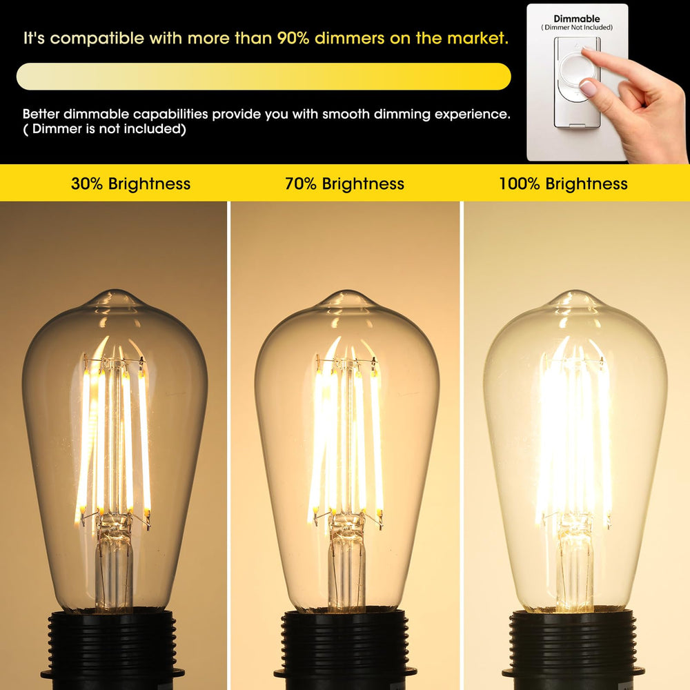 Gozelux six-bulb pack laid flat offering value and multiple replacements