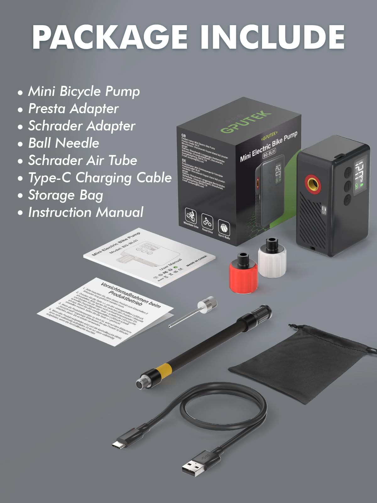 GPUTEK embalaje y accesorios listos para llevar en salidas