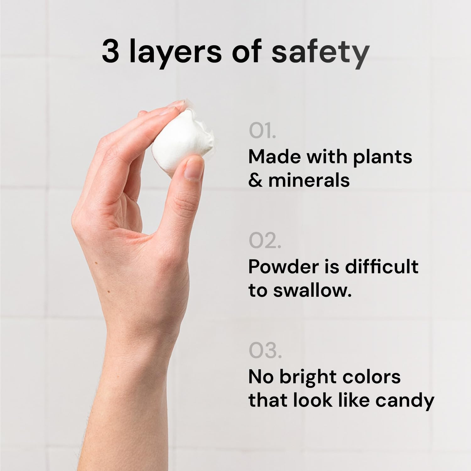 Grab Green pod dissolving in washer water demonstrating quick release of ingredients