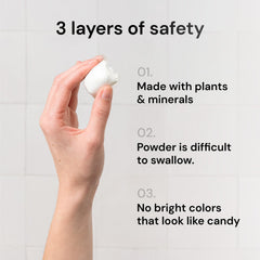 Grab Green pod dissolving in washer water demonstrating quick release of ingredients