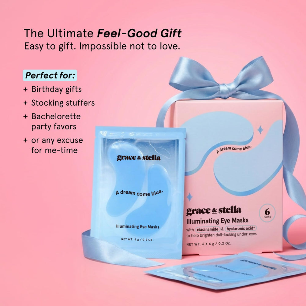 grace & stella envase lateral con instrucciones legibles y diseño compacto