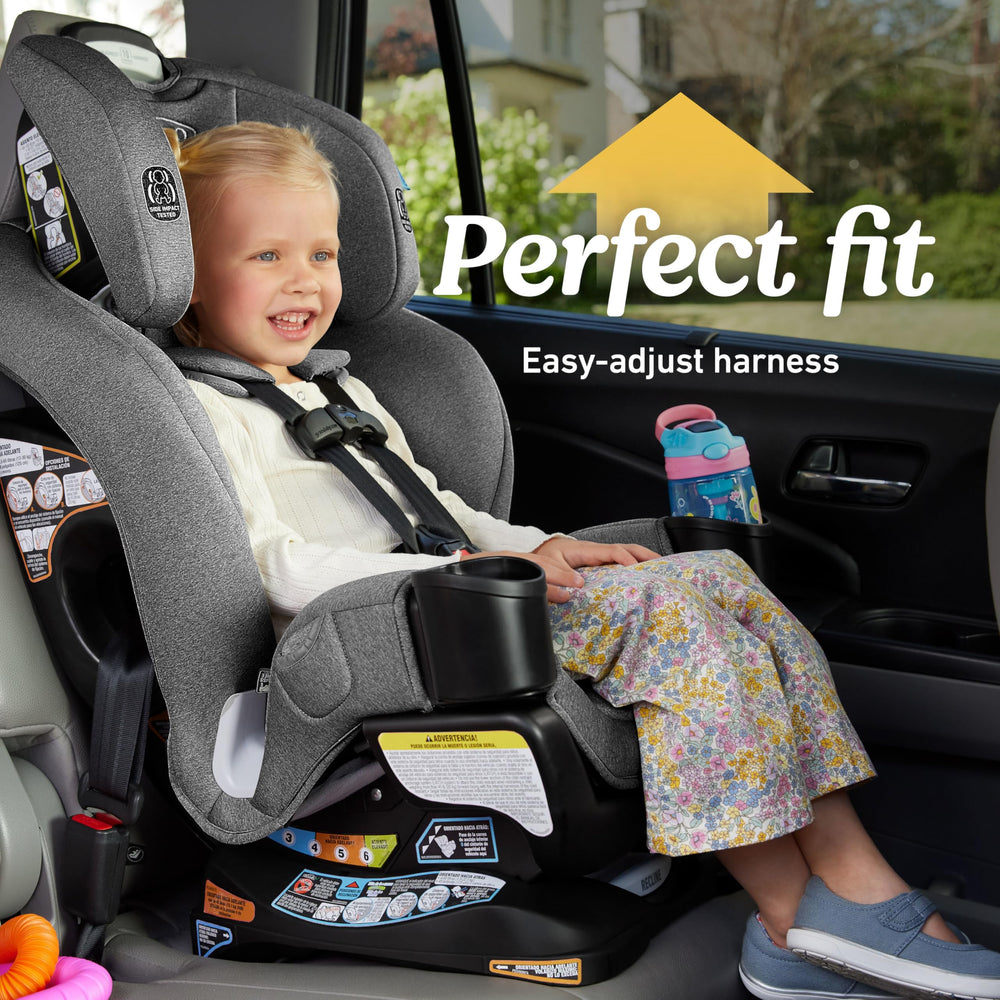 Graco Extend2Fit harness storage pocket demo keeping straps tidy