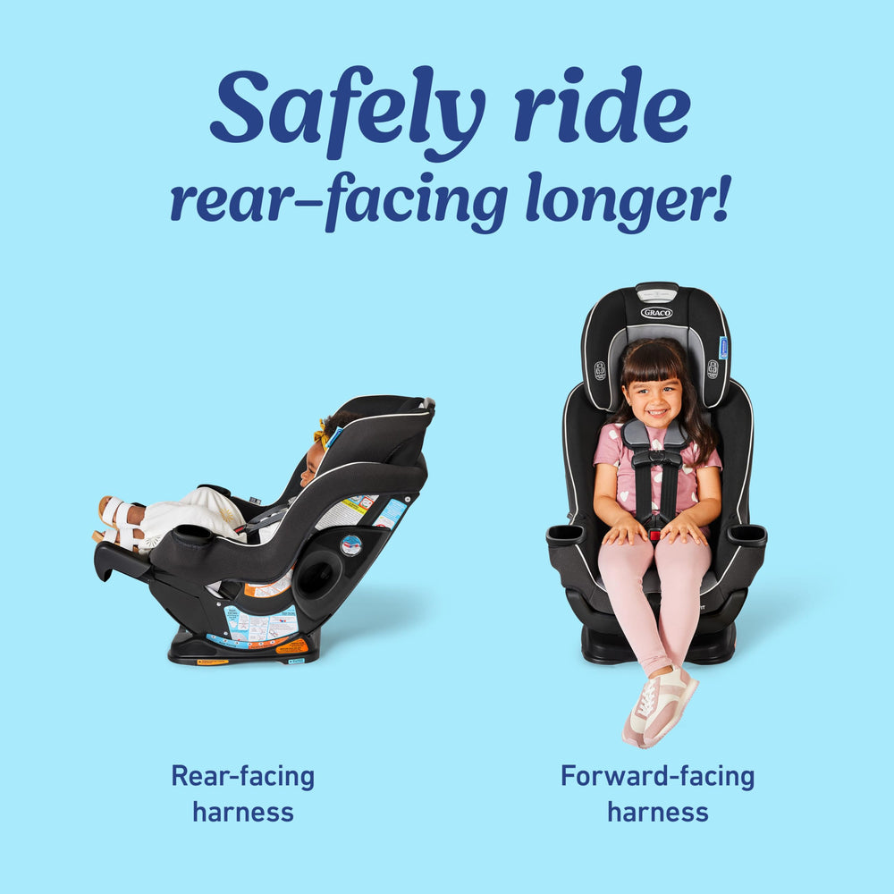 Graco Extend2Fit panel extensible abierto mostrando más espacio para piernas